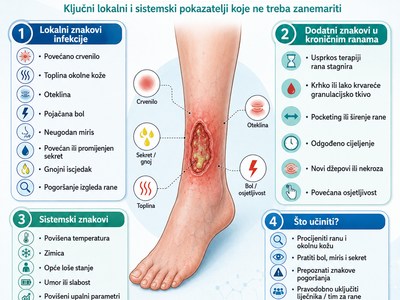 Znakovi infekcija u zbrinjavanju rana - prepoznati, razumjeti i djelovati